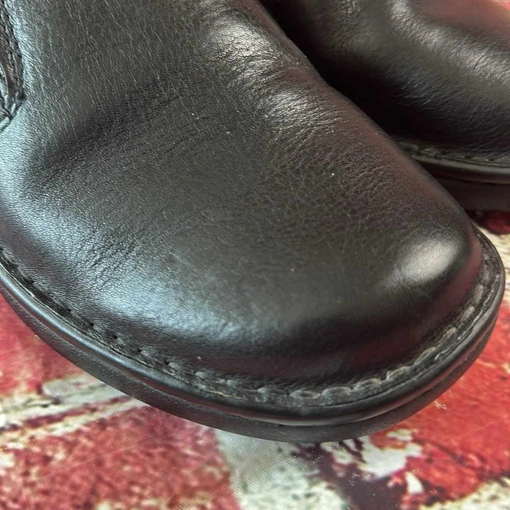 Red Head Men's Black Leather Slip-On Shoes Size 8M